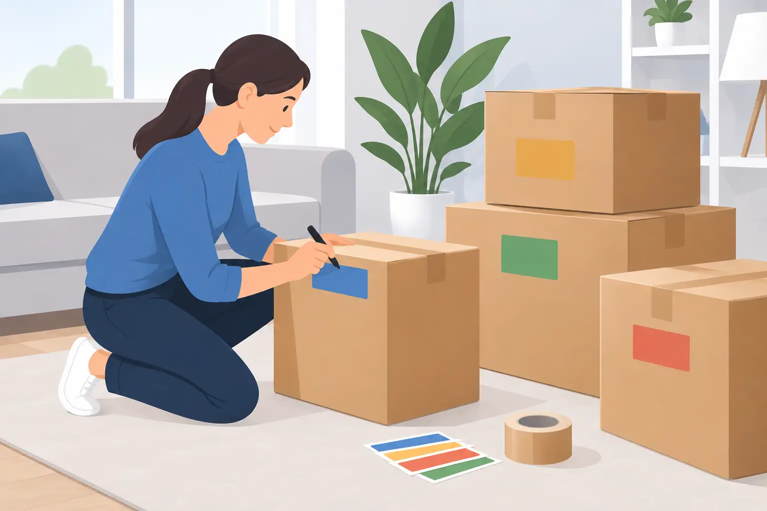 How to Label Moving Boxes for an Easier Move